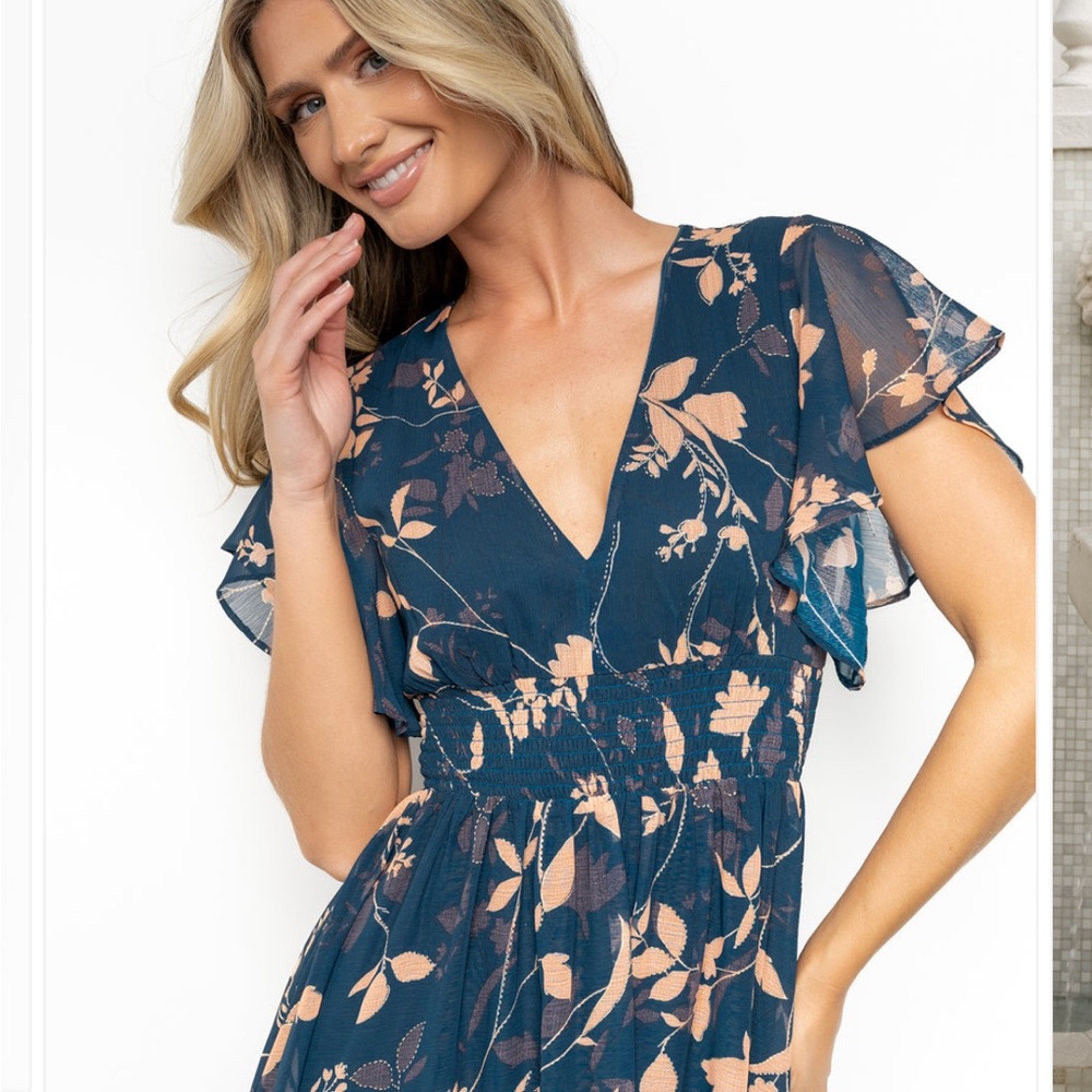 Lynlee Metallic Maxi Dress Baltic Born